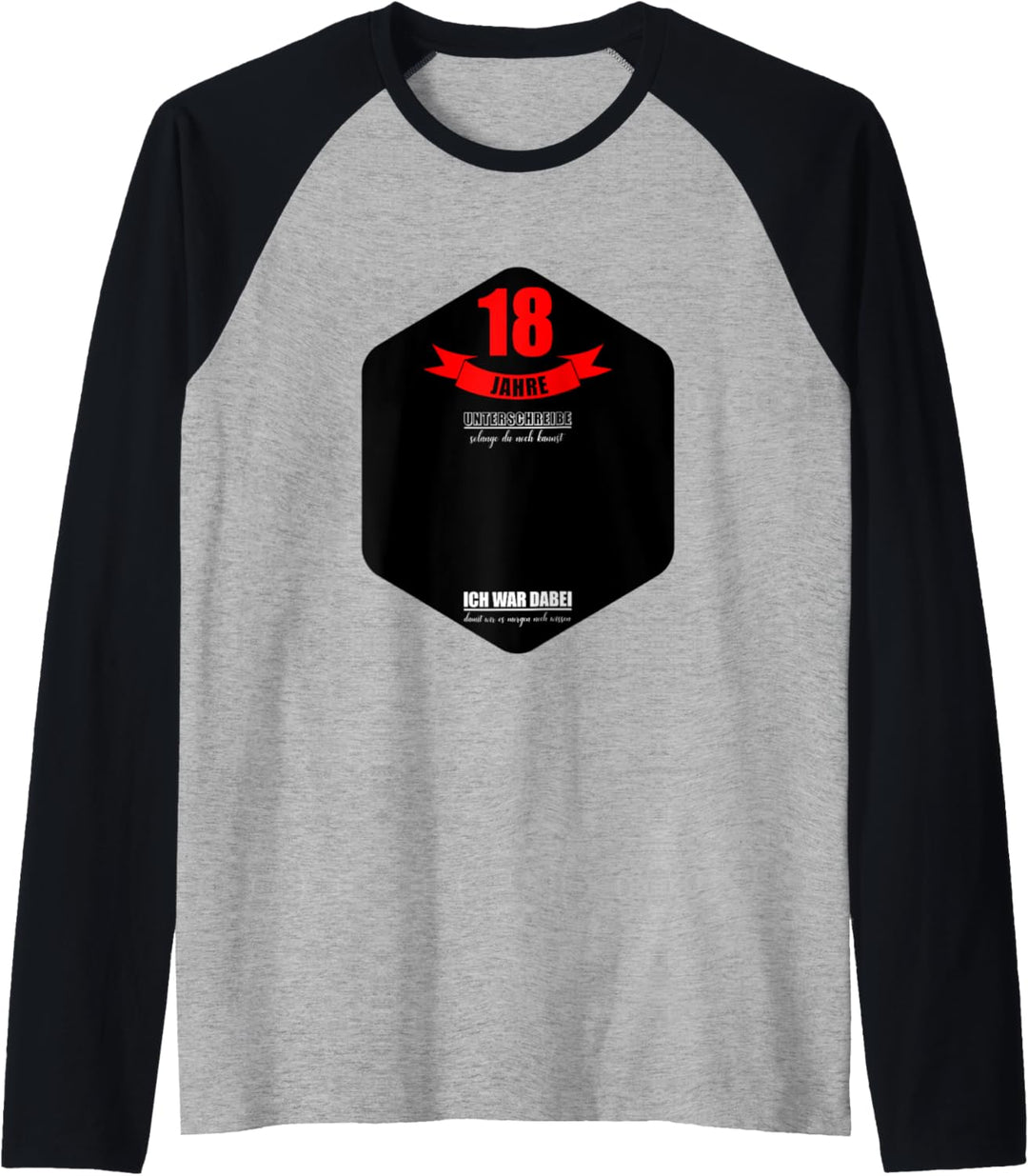 18 Jahre Geburtstag Party Lustiges 18 Geburtstag Gästebuch Raglan