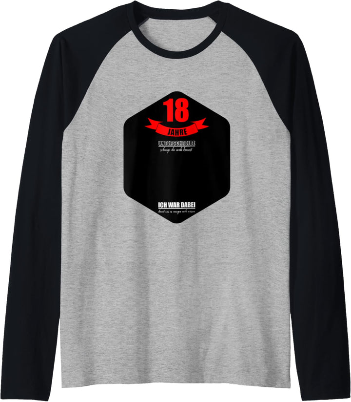18 Jahre Geburtstag Party Lustiges 18 Geburtstag Gästebuch Raglan