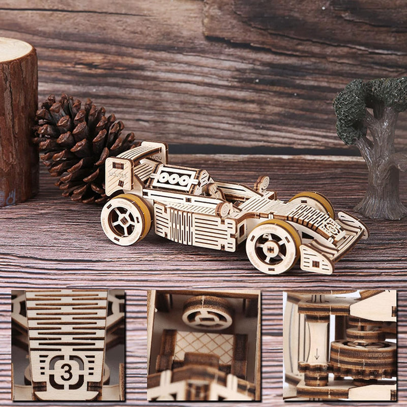 3D Holzpuzzle T902 Auto - Holzpuzzles für Erwachsene - DIY Mechanische Modellbau-Kits Holzbasteln De