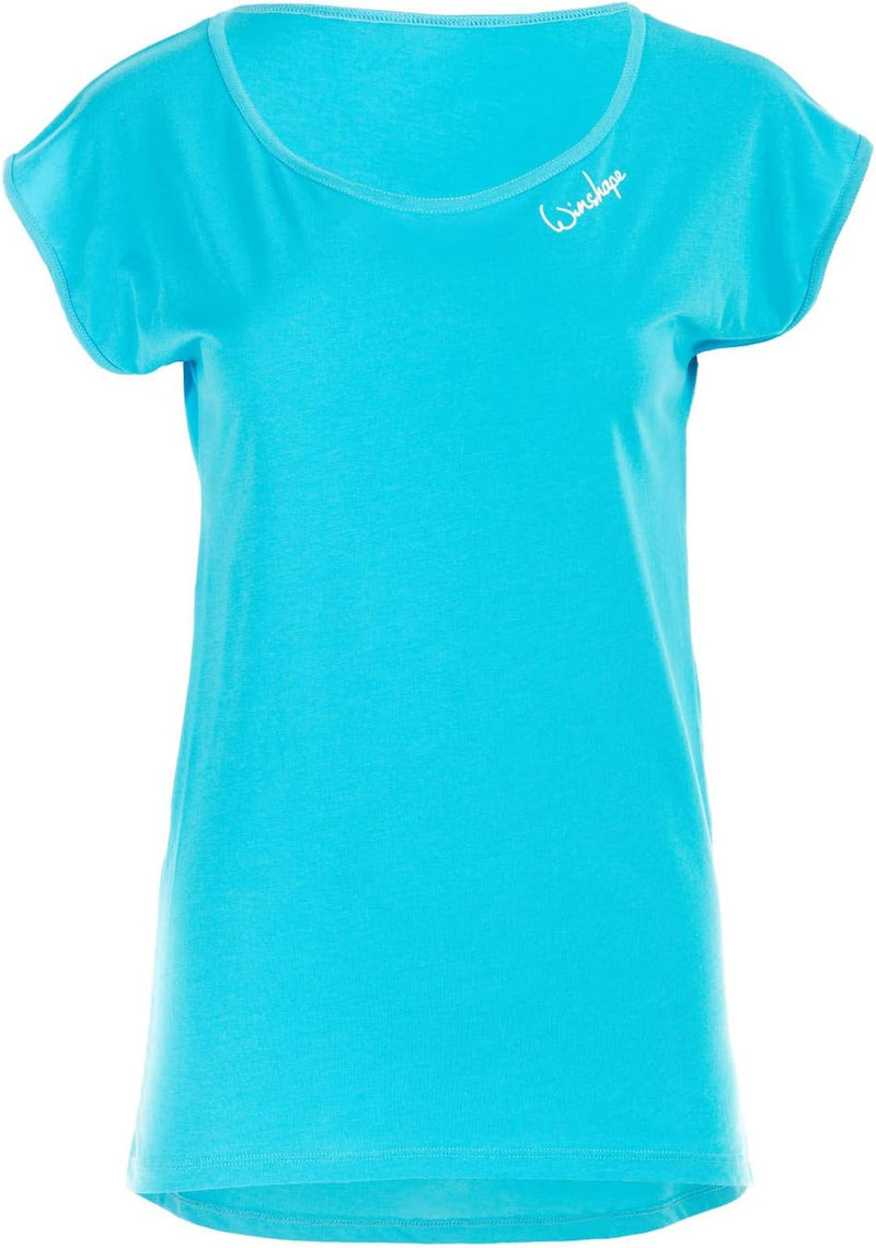 Winshape Damen Ultra leichtes Modal-Kurzarmshirt mit abgerundetem Saum MCT013 M Sky-blue, M Sky-blue