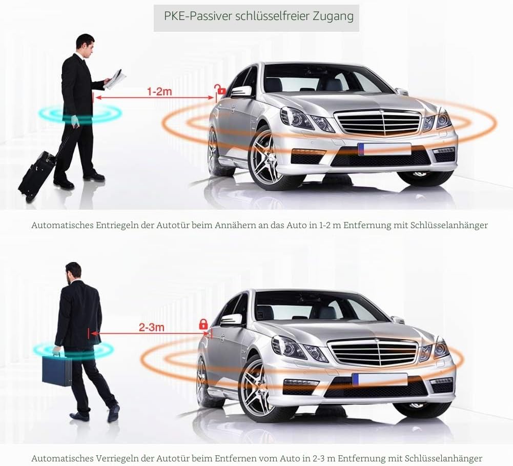 EASYGUARD EC003N-V-1 PKE Passiv Keyless Entry Car Alarmanlage Push Start Button Remote Start Starter