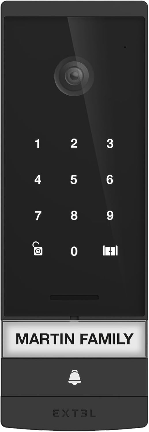 EXTEL Open 3K Türklingel mit Kamera, 7 Zoll, WLAN, Code, QR-Code