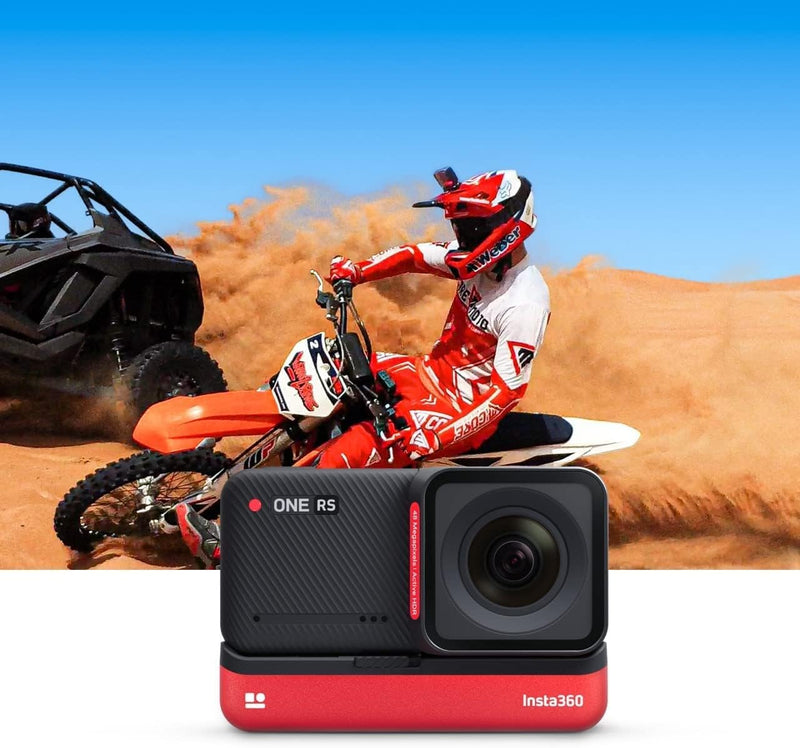Insta360 ONE RS Twin Edition – wasserdichte 4K60fps Action-Cam & 5,7K 360°-Kamera mit austauschbaren