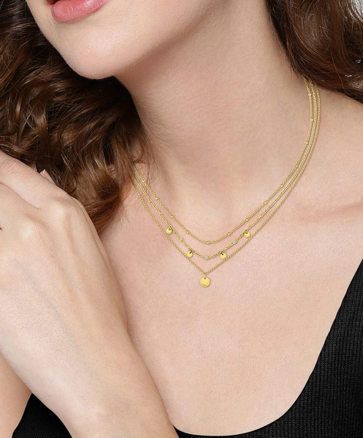 BOSS Jewelry Gliederhalskette für Damen Kollektion IRIS Gelbgold - 1580334