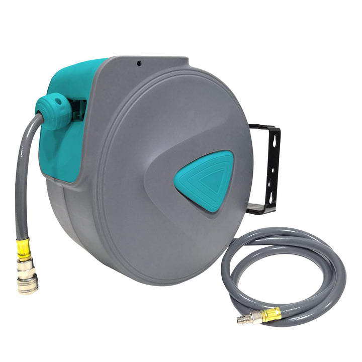 NAIZY Druckluftschlauch 20m Schlauchtrommel Automatik Aufroller 1/4" Anschluss Schlauchaufroller Aut