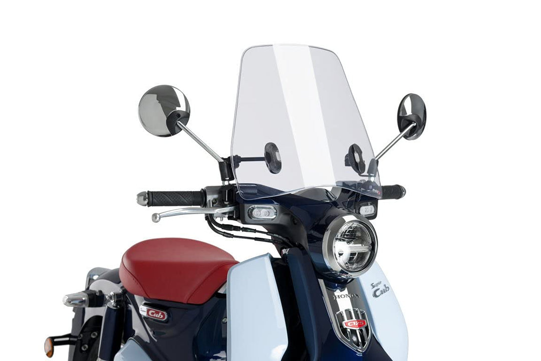 Puig Rollerscheibe Urban 3491W für Honda Super Cub C125 18'-19' TRANSPARENTE, TRANSPARENTE