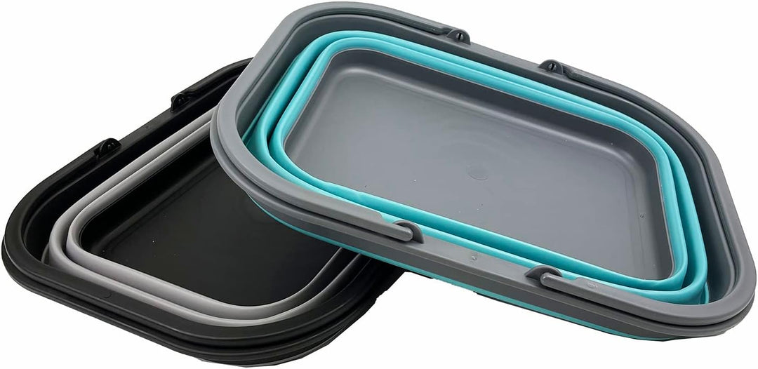 SAMMART 15L Zusammenklappbarer Korb mit Griff - Tragbarer Picknickkorb/Krater für den Aussenbereich