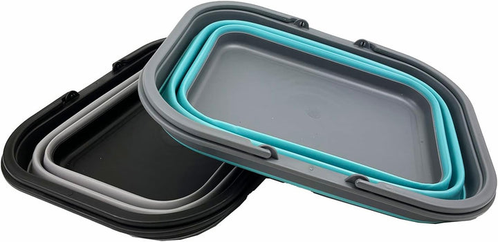SAMMART 15L Zusammenklappbarer Korb mit Griff - Tragbarer Picknickkorb/Krater für den Aussenbereich