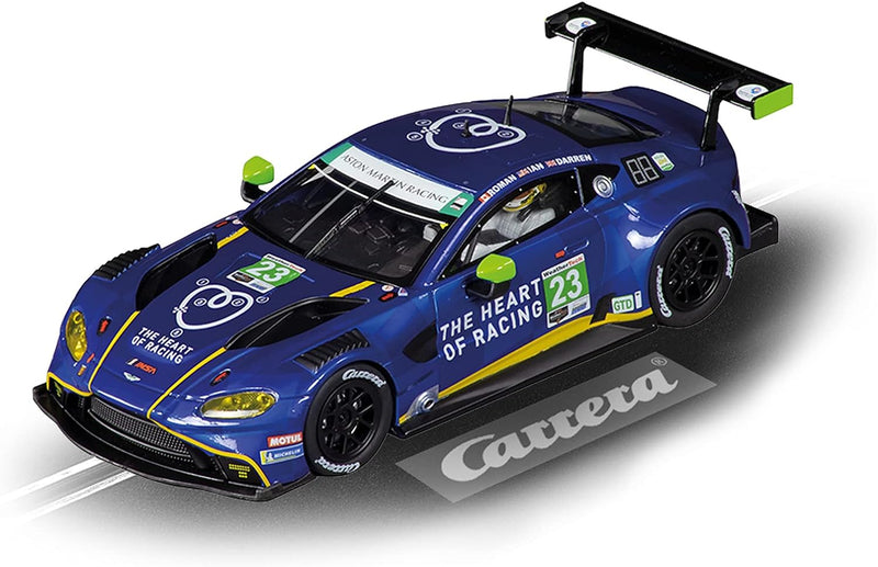 Carrera Digital 132 I Aston Martin Vantage GT3 Heart of Racing No.23 I Auto für Rennbahn | Rennbahne