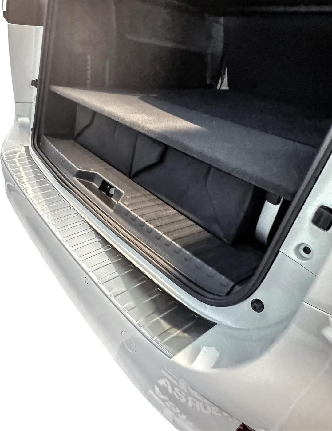 RECAMBO Ladekantenschutz Edelstahl kompatibel für VW ID Buzz | BJ ab 2022 - matt gebürstet mit Textu