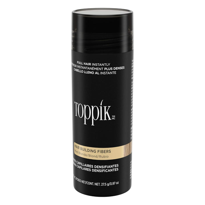 TOPPIK Hair Building Fibers Medium Blonde, 1er Pack (1 x 27.5g)