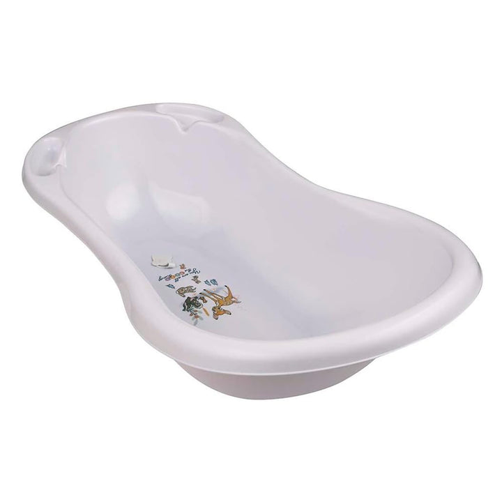 keeeper Bambi Ergonomische Babywanne mit Stöpsel, Ab 0 bis ca. 12 Monate, 84 cm, Maria, Nordic White