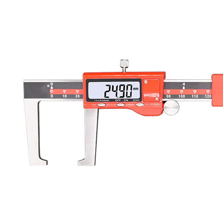 Digitaler Messschieber, Edelstahl-Messschieber mit LCD-Bildschirm, IP54 wasserdicht, 0-150 mm
