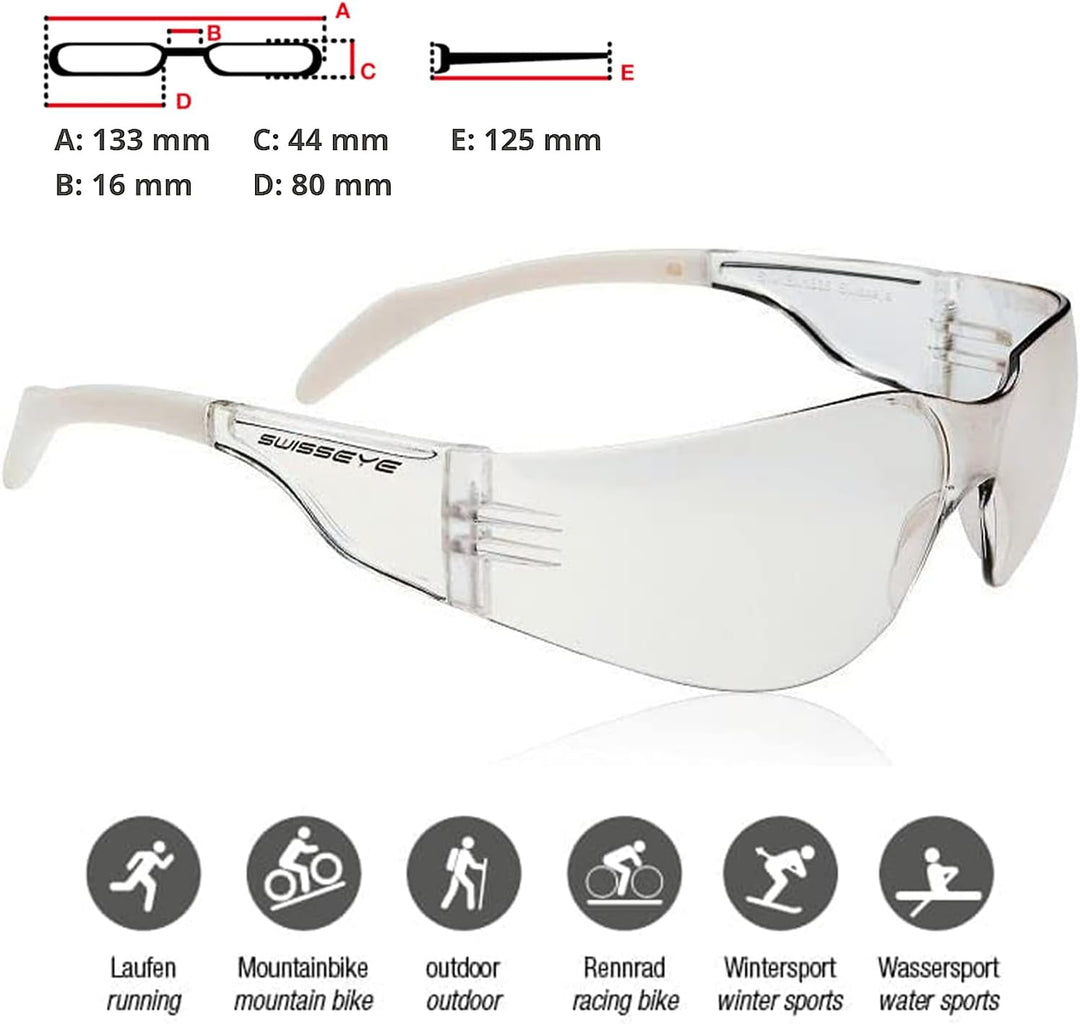 SWISSEYE Sportbrille Outbreak S clear/white, clear/white