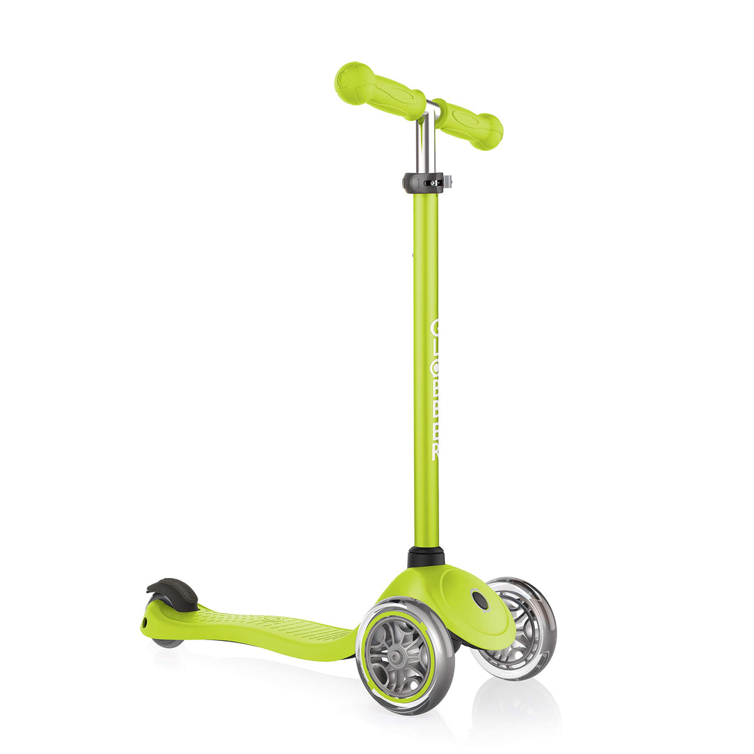 Globber Primo – Tretroller Kinder, 120/80 mm, ABEC 5, 3-rädrig, höhenverstellbar Einheitsgrösse grün