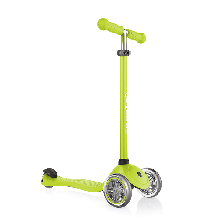 Globber Primo – Tretroller Kinder, 120/80 mm, ABEC 5, 3-rädrig, höhenverstellbar Einheitsgrösse grün