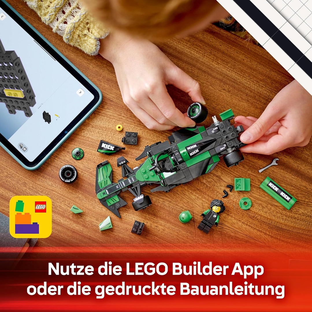 LEGO Speed Champions Kick Sauber F1 Team C44 Rennauto - Spielzeug mit Formel 1 Minifigur zum Sammeln