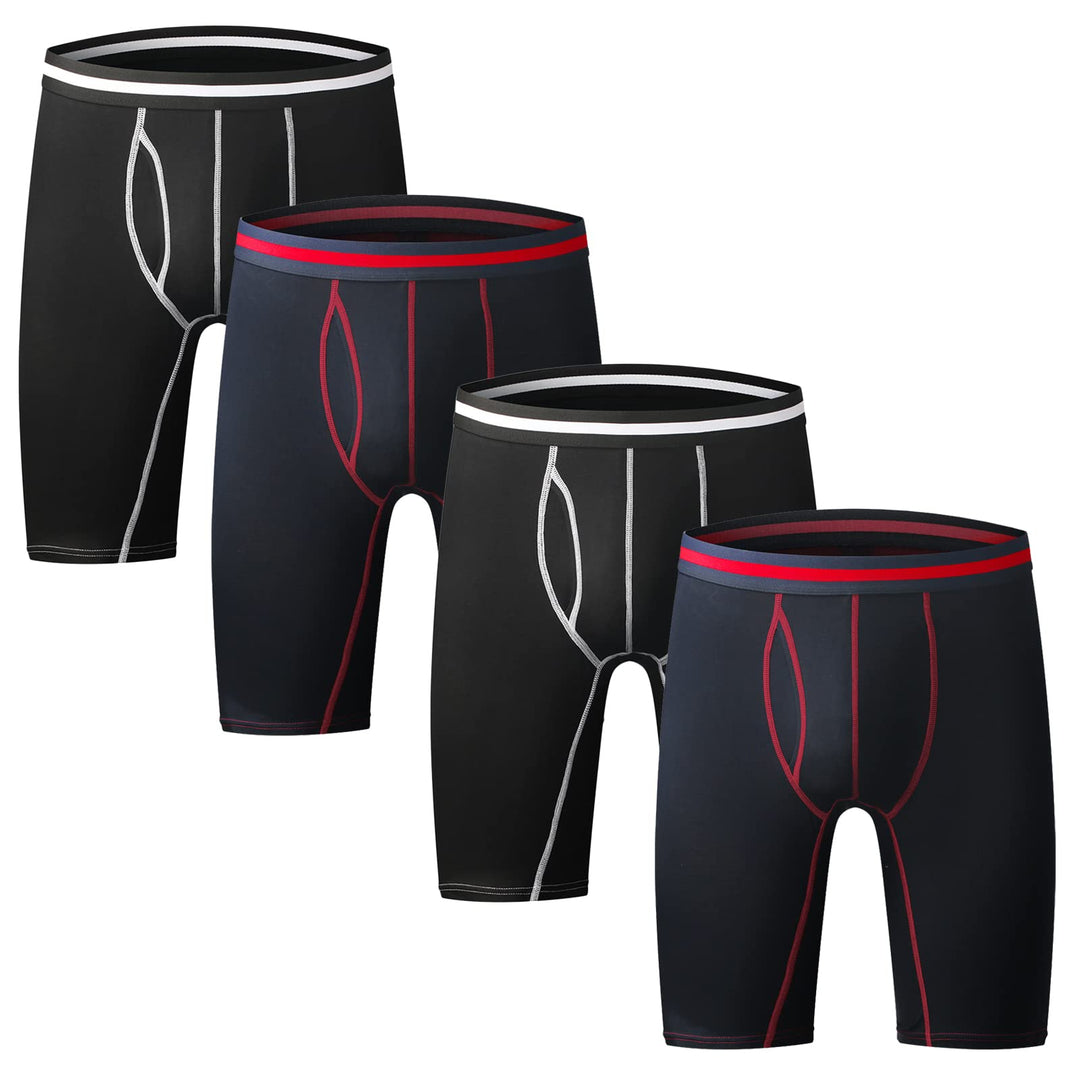 Nuofengkudu Herren Boxershort Langes Bein Sport Fitness Unterhosen Männer Unterwäsche Retroshorts Pa