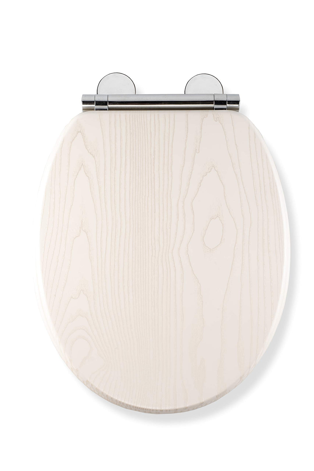Croydex Always Fits Toilettensitz, einfach anzubringen, Weisses Eichenholz-Effekt., Einheitsgrösse,