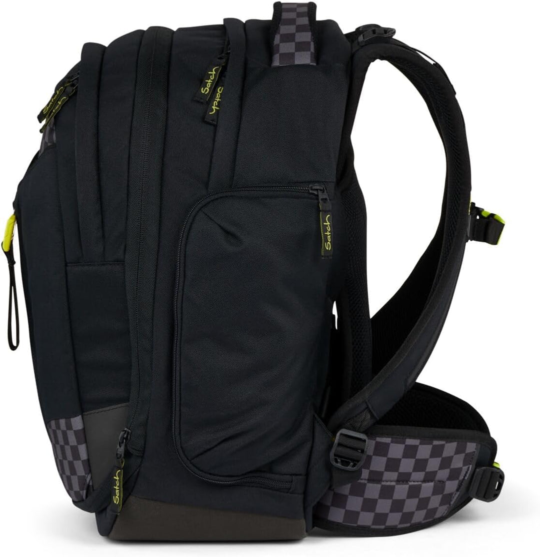 Satch Match Schulrucksack Set 3tlg. inkl. Schlamperbox und Sportbeutel Dark Skate, Dark Skate