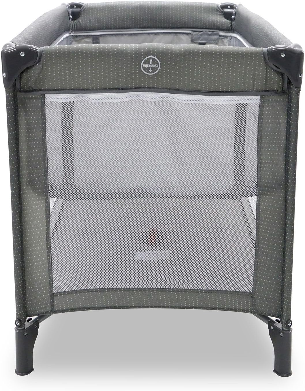 ASALVO 15891 Travel Cot Smooth Baby, grau