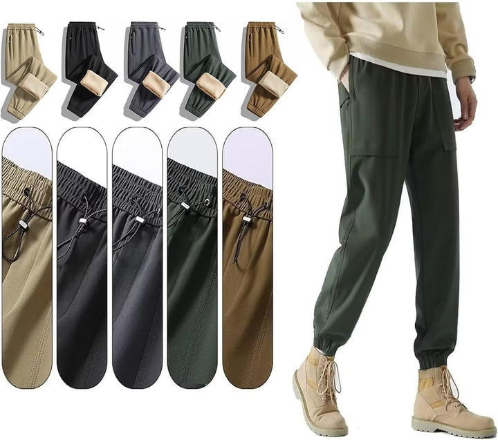 FLYGAGA Damen Wanderhose Wasserdicht Softshellhose Jogginghose Fleece Gefüttert Warm Winddicht Winte