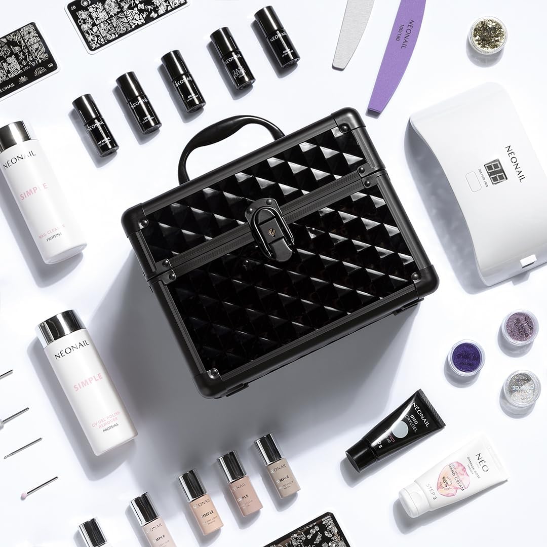 NÉONAIL UV Nagellack Koffer Organizer - Make Up Organizer - Schminkkoffer - Kosmetikkoffer - Nagella