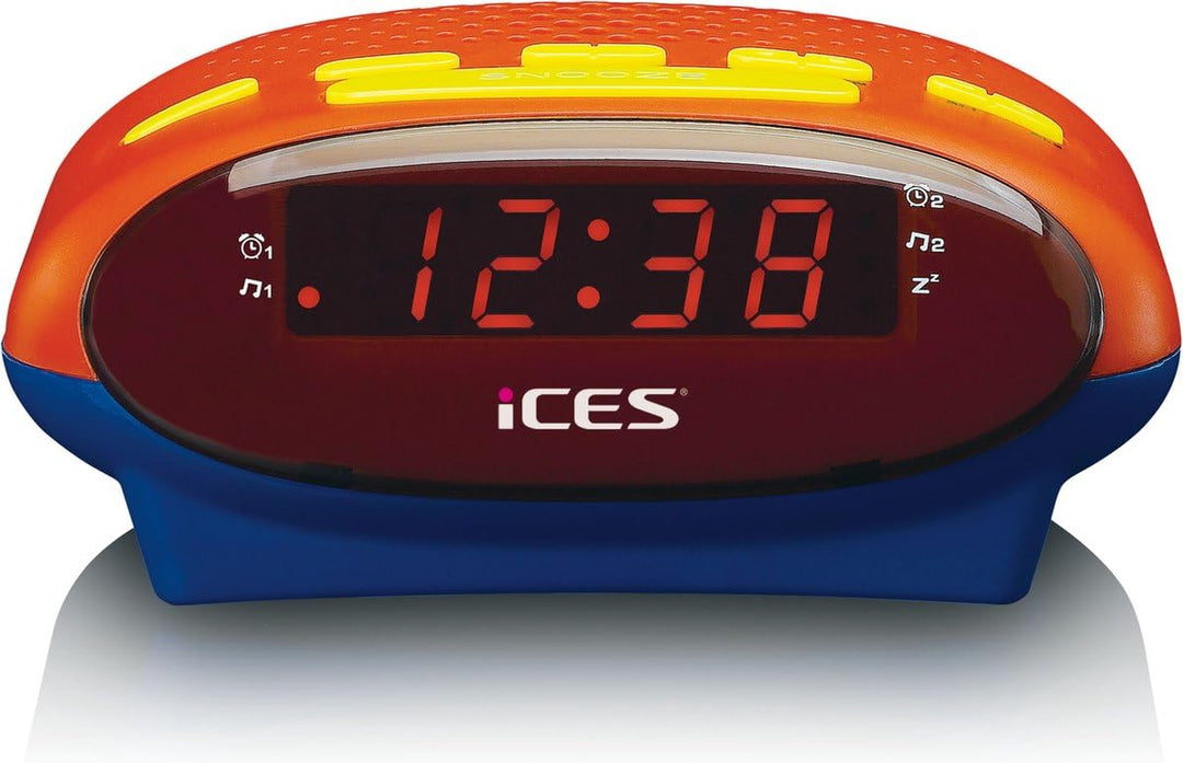 iCES ICR-210KIDS Uhrenradio - Radiowecker für Kinder - PLL FM - Schlummerfunktion - Sleeptimer - Gan