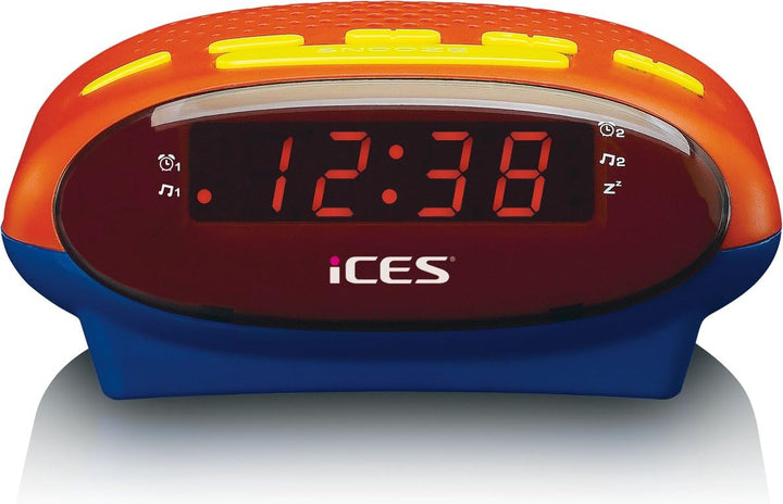 iCES ICR-210KIDS Uhrenradio - Radiowecker für Kinder - PLL FM - Schlummerfunktion - Sleeptimer - Gan