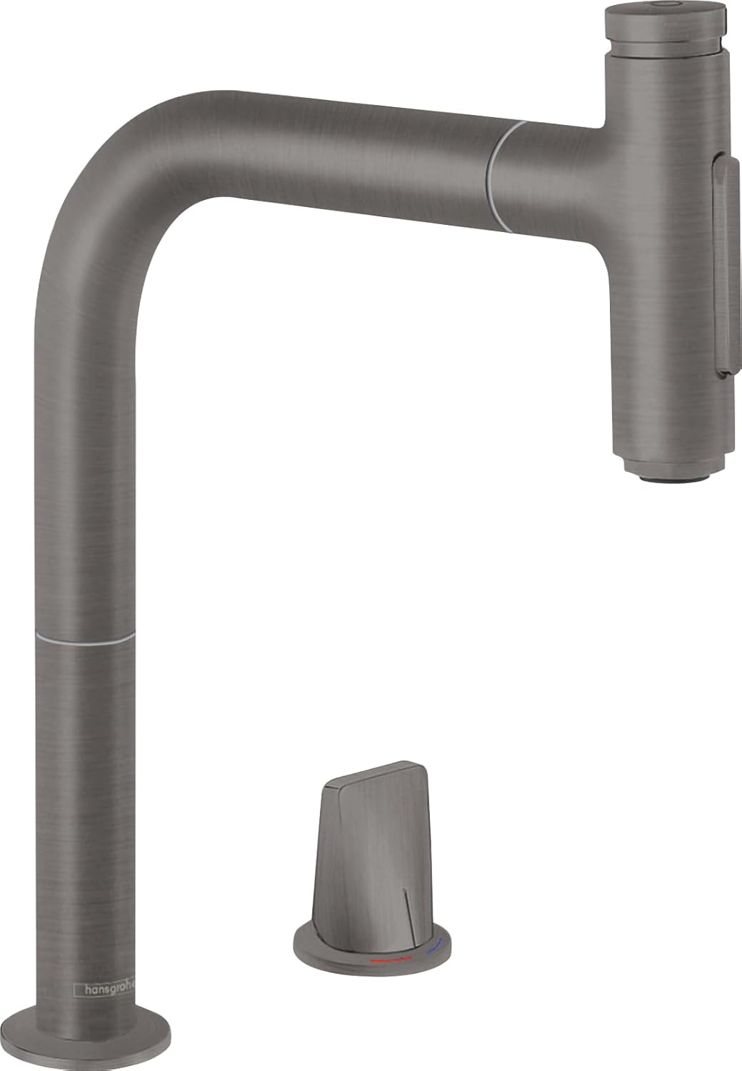 hansgrohe Küchenarmatur Select 2-Loch mit Schlauchbox (Wasserhahn Küche 110° oder 150°schwenkbar, ho