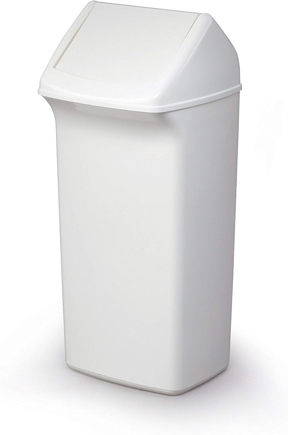 Durable Abfallbehälter mit Schwingdeckel Durabin Flip, 40 Liter, 1 Stück, weiss, 1809798010, Weiss