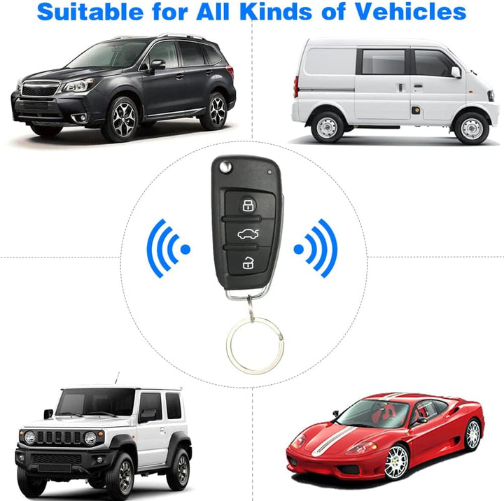 Shkalacar Zentralverriegelung Universal Autotürschloss Kofferraumentriegelung, Alarmanlage Auto, Aut