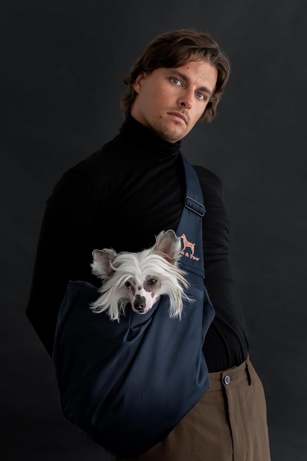 Noah & Paw Hundetragetasche für Kleine Hunde bis 10kg, Hundetasche mit Verstellbarem Schultergurt, u