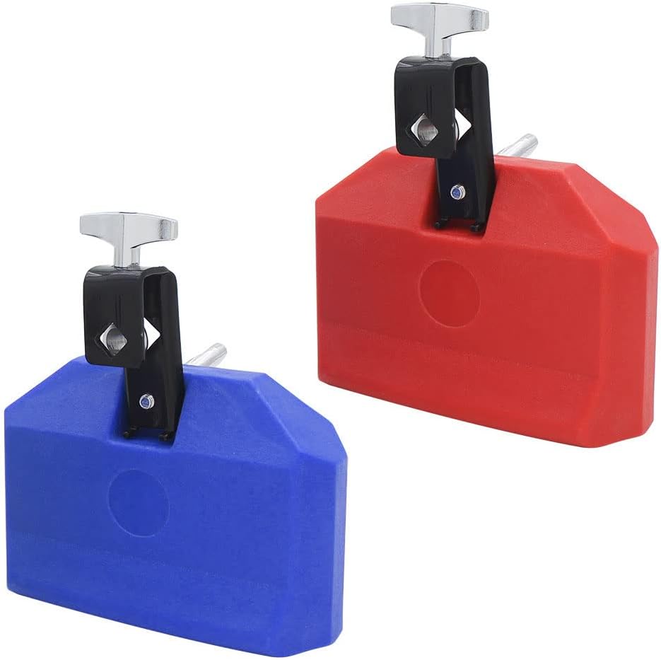 Jam Block Musikinstrument, 12,7 cm, Kunststoff, Lateinisches Trommelinstrument, Rot, rot