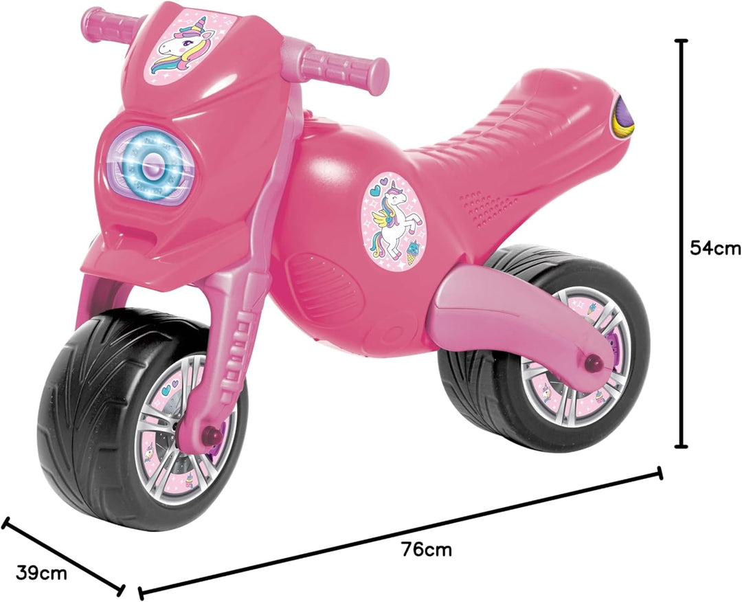 Rutscher Motorrad Fahrzeug Cross 8 Kinder Laufrad Lauflernrad pink