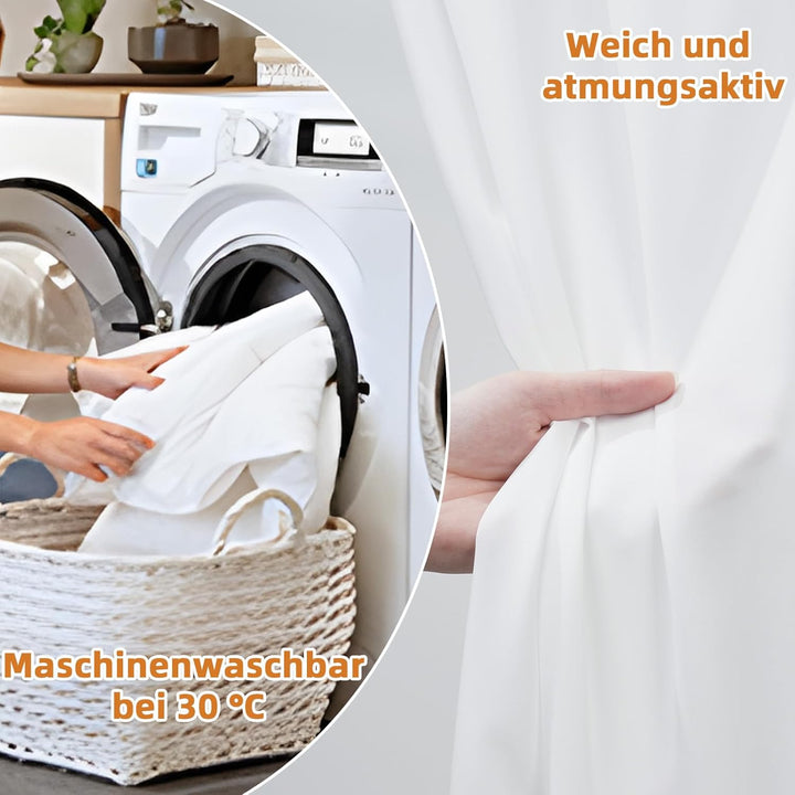 Hausbett Himmel mit Lichterkette 2 Stück Deko Baldachin Hausbett Vorhang,Betthimmel Musselin Stoffhi