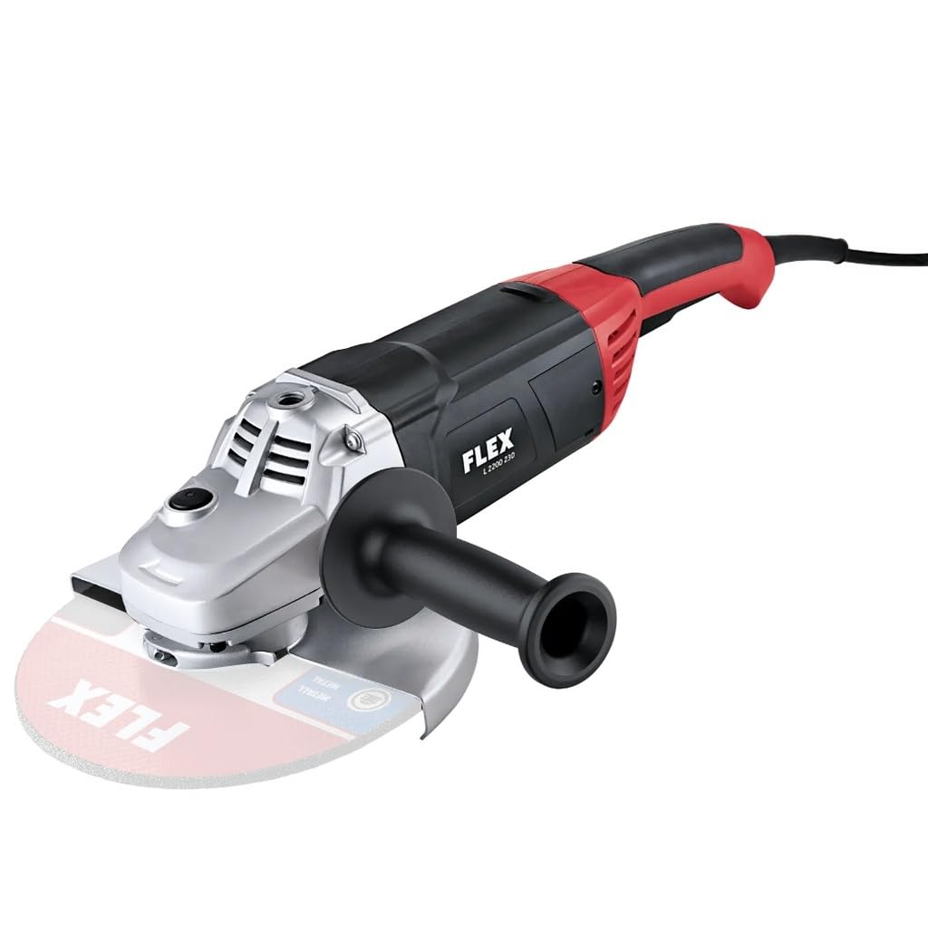 Flex Winkelschleifer L 2200 230 (2200 Watt, mit Sanftanlauf, Stahlgetriebe, max. Scheiben-ø 230 mm,