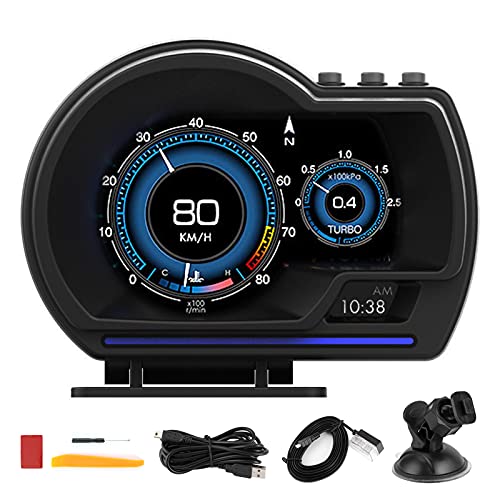 Auto HUD Dual System Head Up Display Digitaler OBD2 / GPS Tachometer, Smart Gauge Auto HUD Tachomete