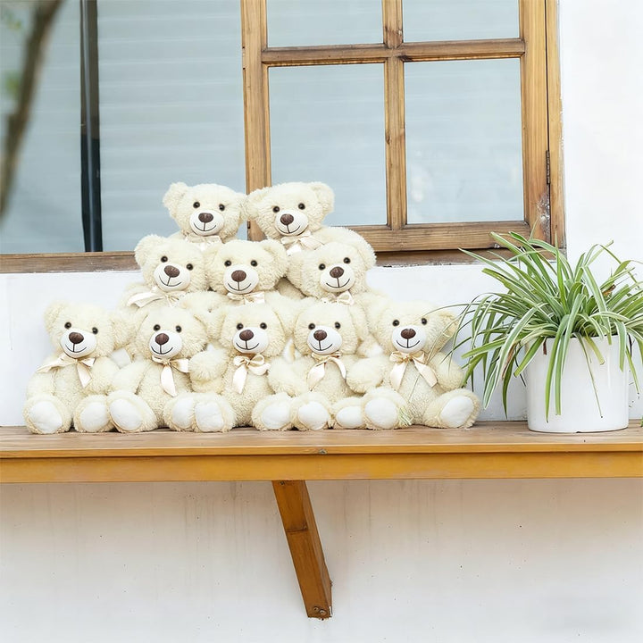 Teddybär gefülltes Tier Plüschtier Geschenk für Kind Freundin, 13.5 Zoll gefüllte Bären für Weihnach