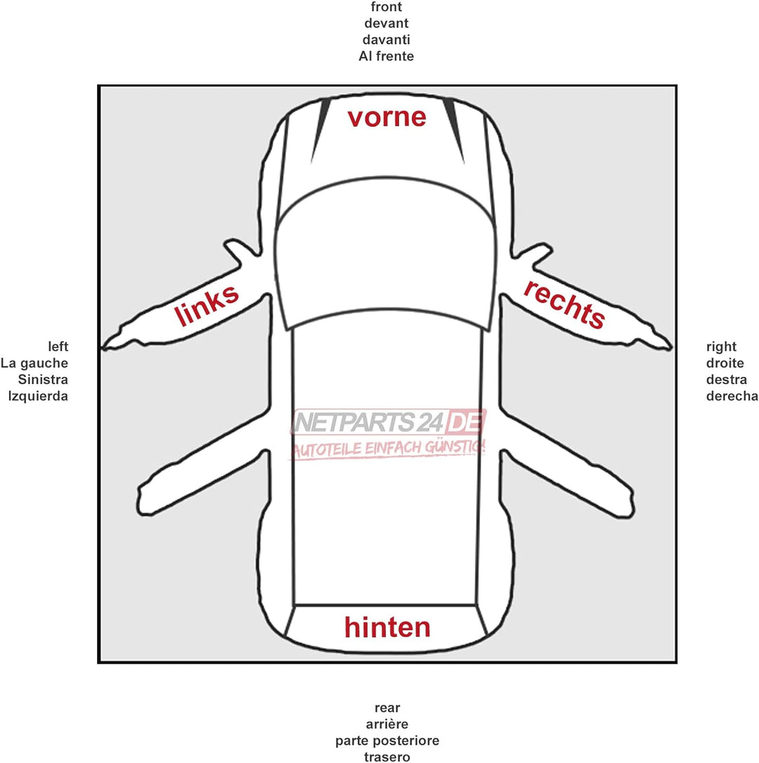 Johns, Scheinwerfer passend für VW Transporter T4 09/90-04/03 rechts + Leuchtmittel
