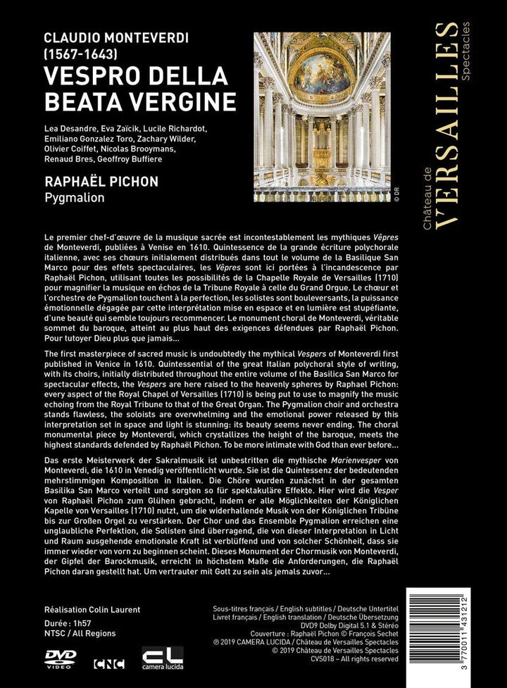 Monteverdi: Marienvesper - Vespro della Beata Vergine, DVD