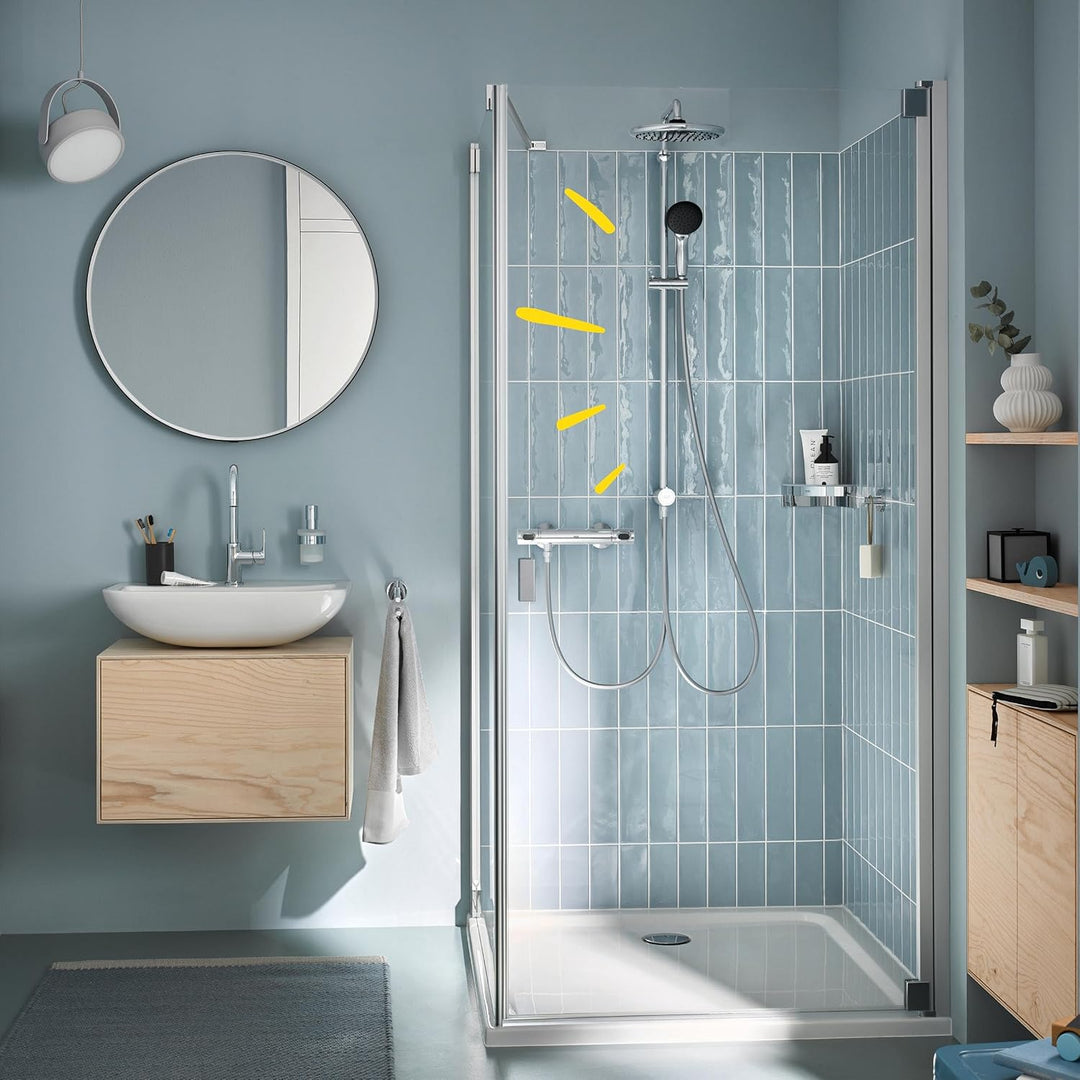 GROHE Vitalio 250, Duschset ohne Armatur, wassersparend, 8l pro Min (Regendusche für vorhandene Dusc