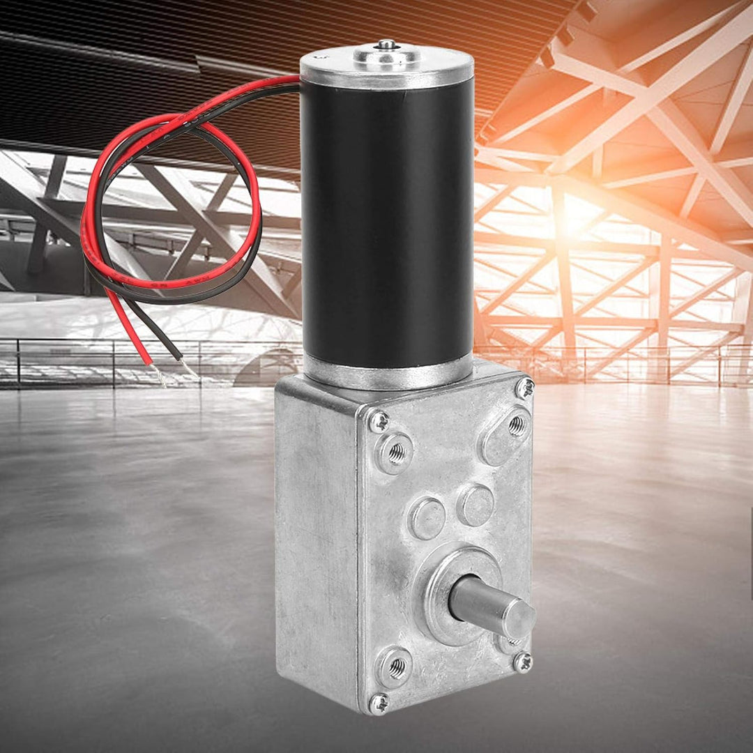 Reversibler Schneckengetriebemotor, DC12V 10-400RPM Hohe Torsionsgeschwindigkeit reduzieren Getriebe