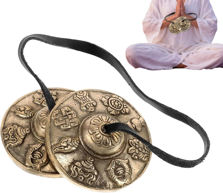 Tibetische Zimbeln - Entspannende Spirituelle National - Meditation und Yoga Ritual Instrument - Für