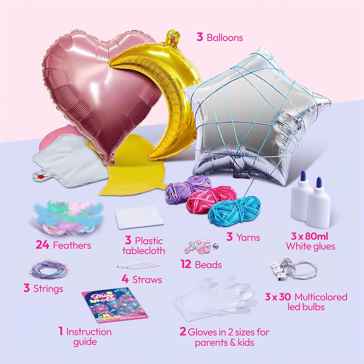 Klever Kits 3D-Fadenkunst-Set für Kinder,Kunsthandwerk für Kinder im Alter von 8,9,10,11,12 Jahren,D