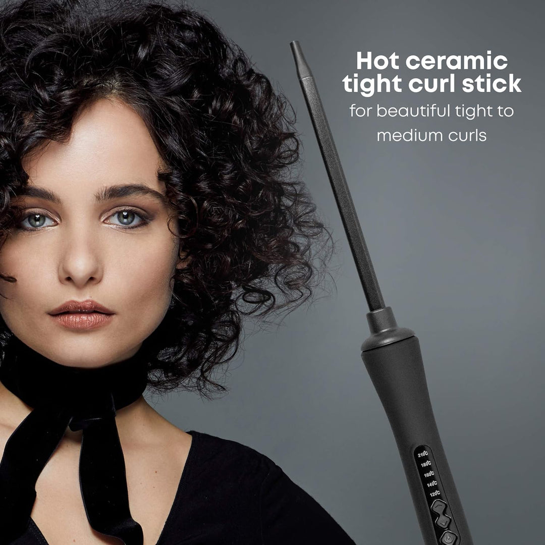 Revamp Progloss Tight Curl Stick - Dünner Korkenzieher Lockenstab für kleine bis mittlere Locken, Ko