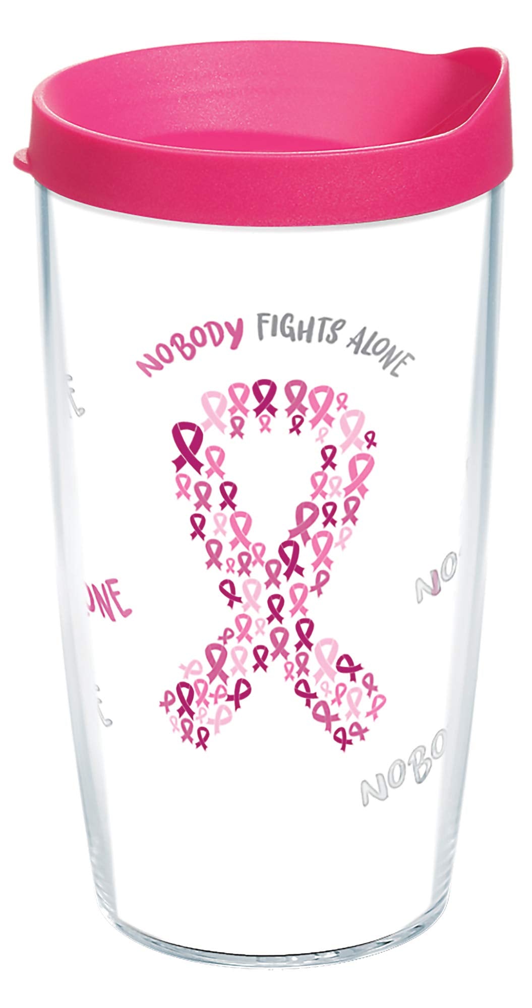 Tervis Thermobecher mit Wickelverschluss, Fuchsia 16oz farblos, 16oz Farblos