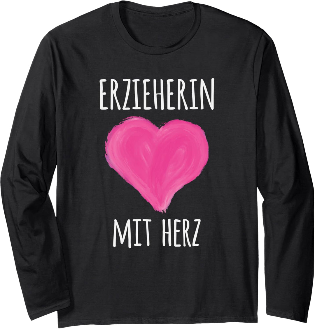 Erzieherin mit Herz Langarmshirt
