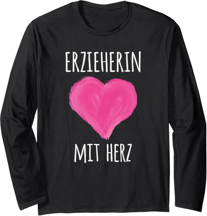 Erzieherin mit Herz Langarmshirt