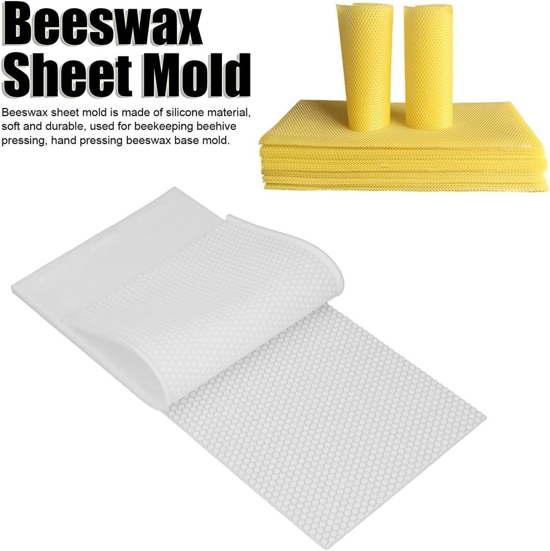 Jeanoko 2 Stück 5,4 Mm Silikon Bienenwachsform Bienenwachs Foundation Pressform Imkereizubehör für M